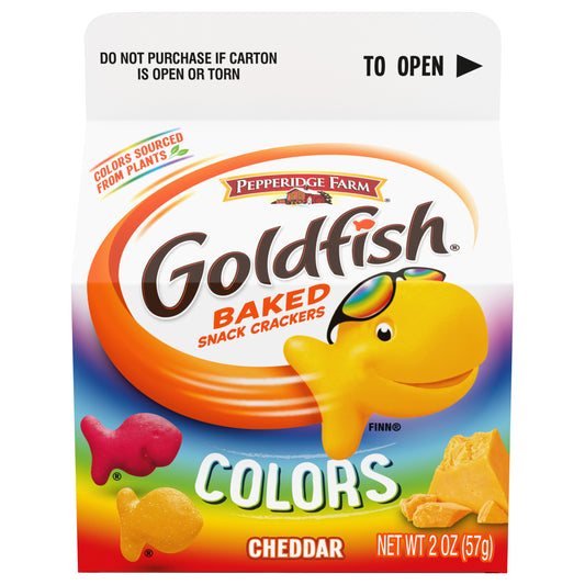 Goldfish Colors Cheddar Baked Snack Crackers 2 oz