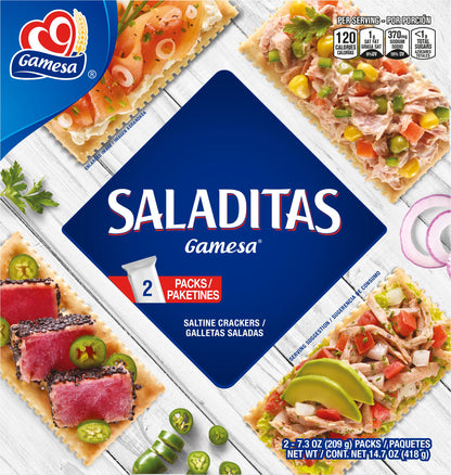Gamesa Saladitas Saltine Crackers 7.3 Oz 2 Count