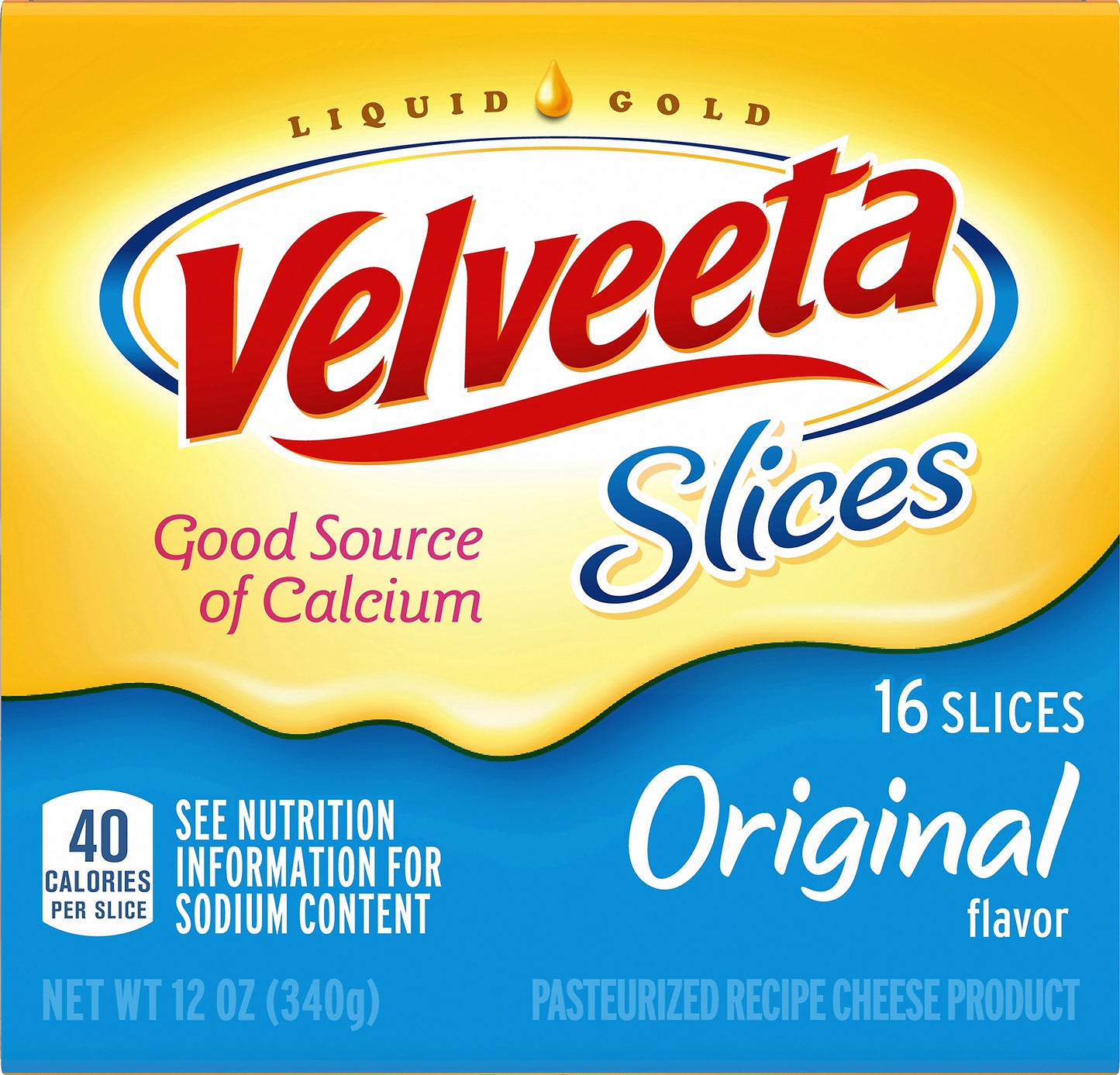 Velveeta Original Slices, 16 ct - 12.0 oz Wrapper
