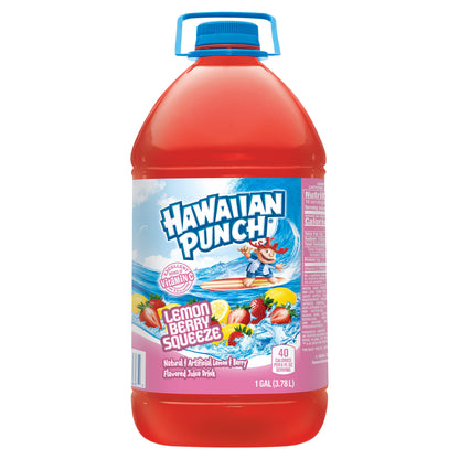 Hawaiian Punch Lemon Berry Squeeze, 1 gal bottle