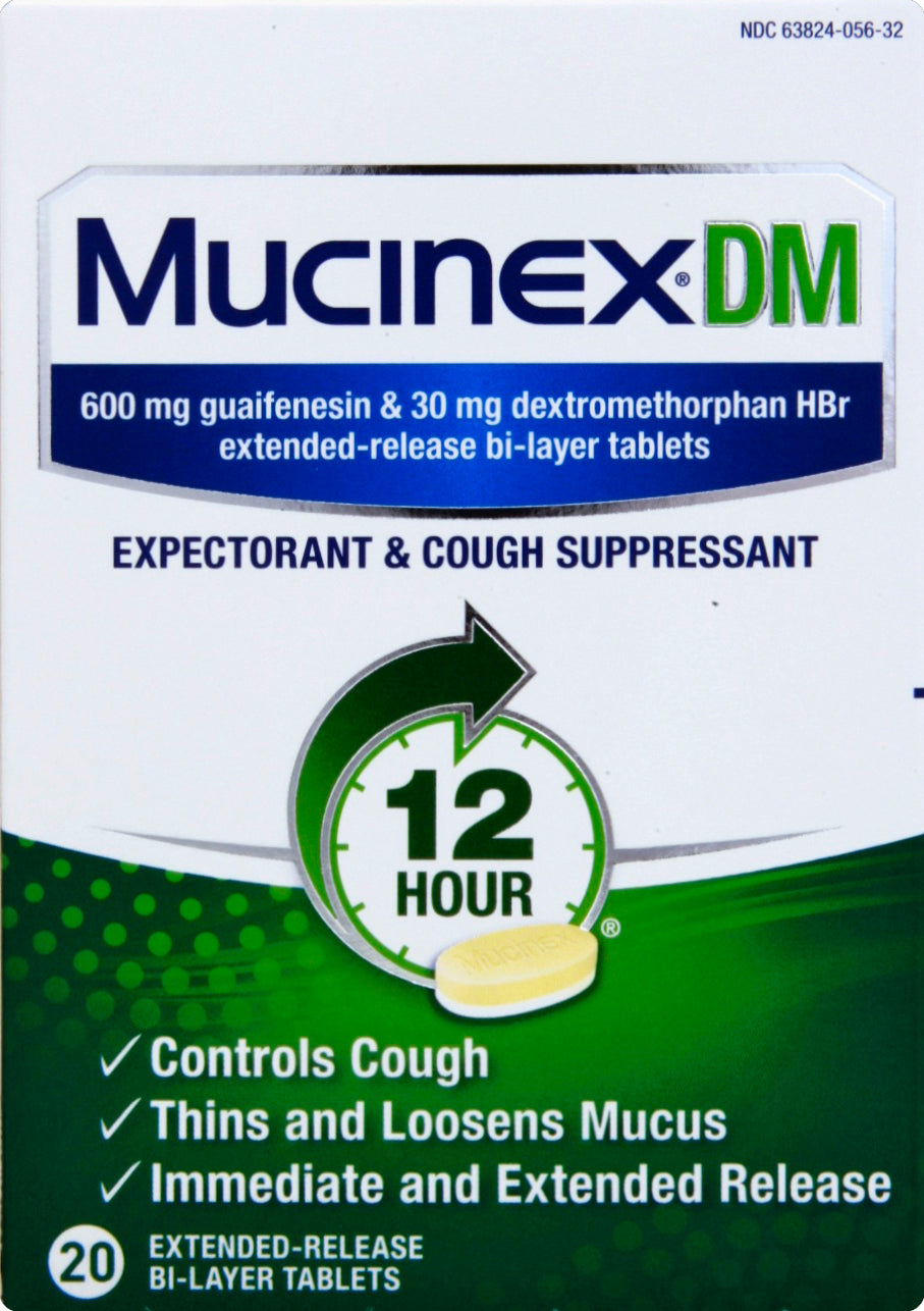 Mucinex Expectorant & Cough Suppressant 20 ea