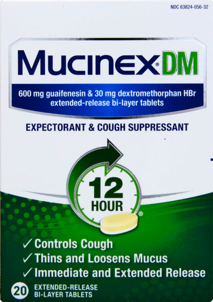Mucinex Expectorant & Cough Suppressant 20 ea