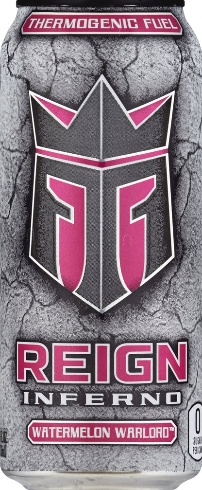 Reign Inferno Watermelon Warlord Energy Drink 16 oz