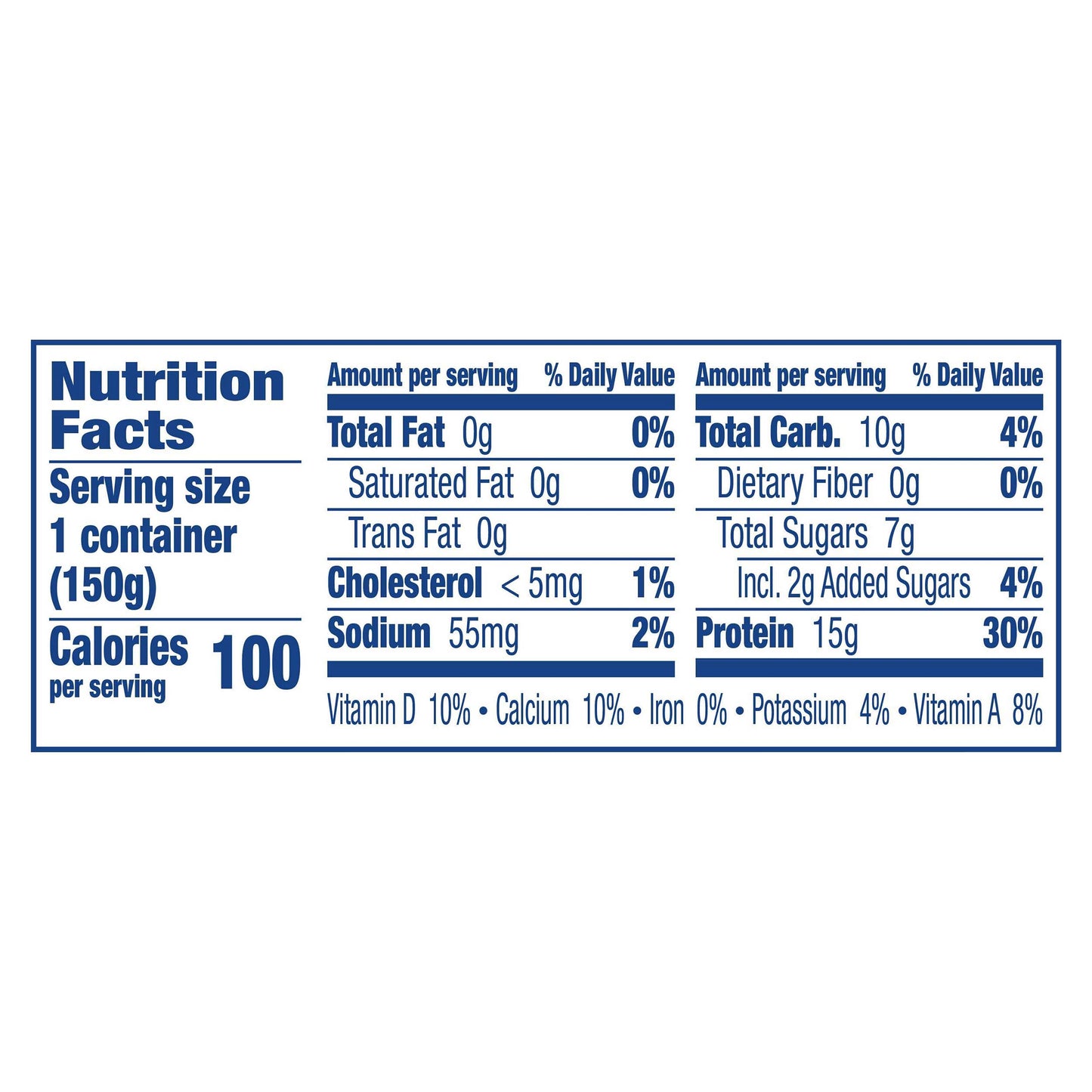 Yoplait Fat Free Greek 100 Protein Vanilla Yogurt 5.3 oz