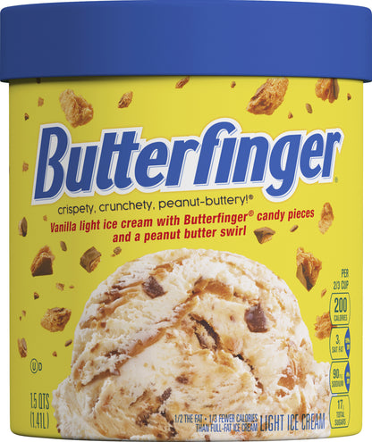 Butterfinger Light Ice Cream 1.5 qt
