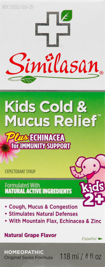 Similasan Kids Natural Grape Flavor Cold & Mucus Relief 118 ml