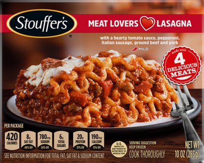 Stouffer's Mild Meat Lovers Lasagna 10 oz