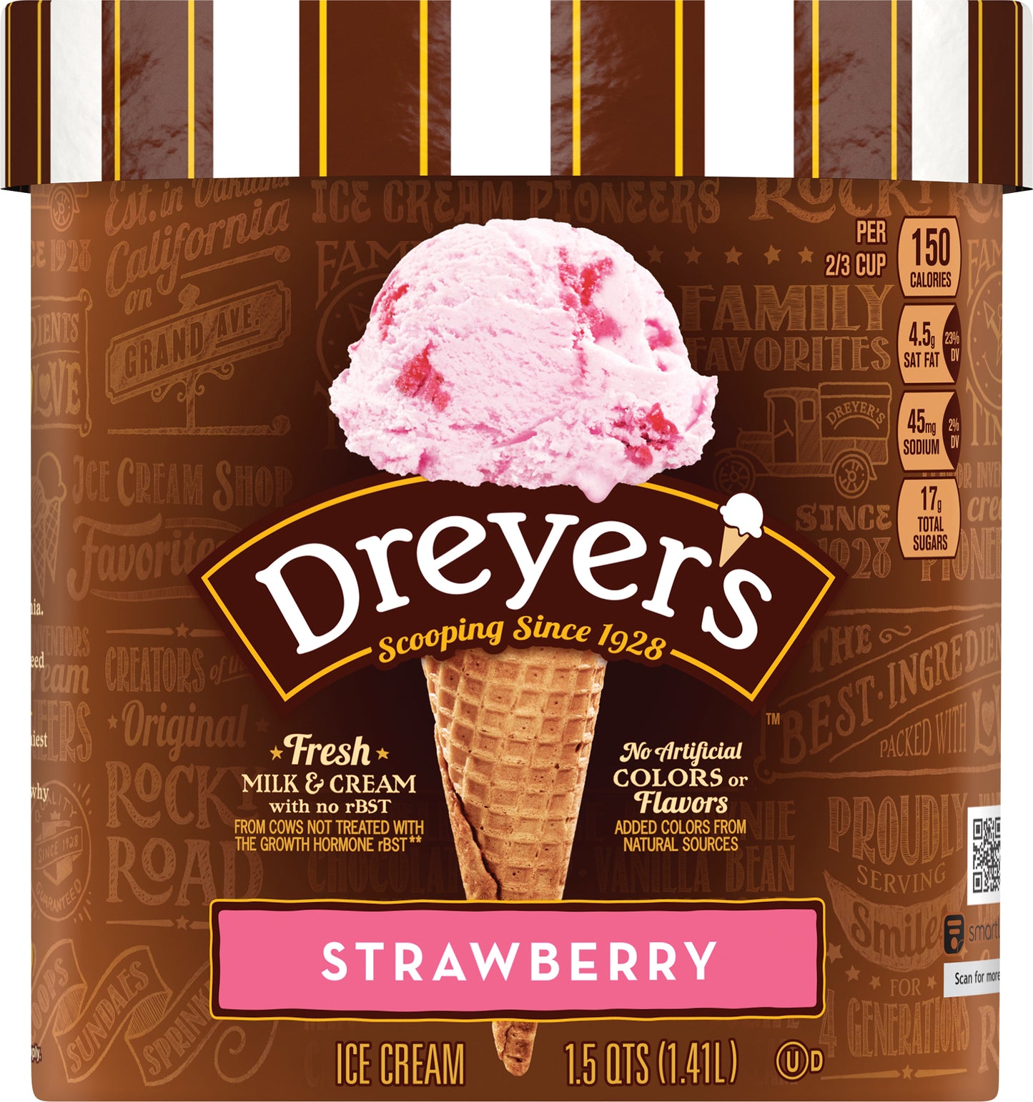 Edy's Strawberry Ice Cream 1.5 qt