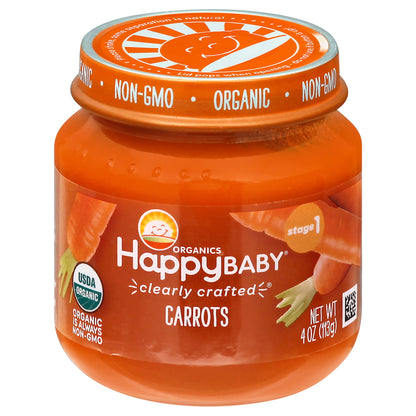 HappyBaby Organics Stage 1 Carrots 4 oz