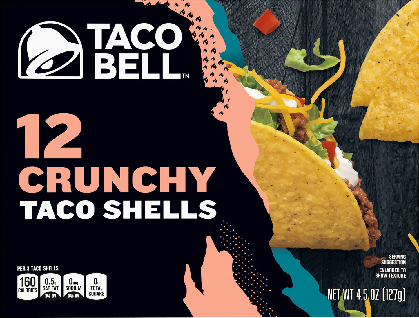 Taco Bell Crunchy Taco Shells, 12 ct Box