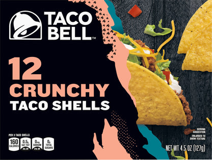 Taco Bell Crunchy Taco Shells, 12 ct Box