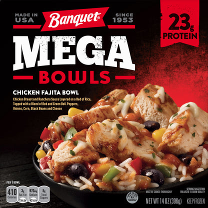 Banquet Mega Bowls Chicken Fajita Bowls 14 oz