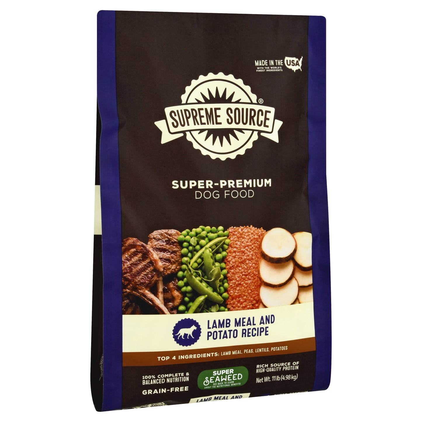 Supreme Source Super-Premium Lamb Meal and Potato Recipe Dog Food 11 lb