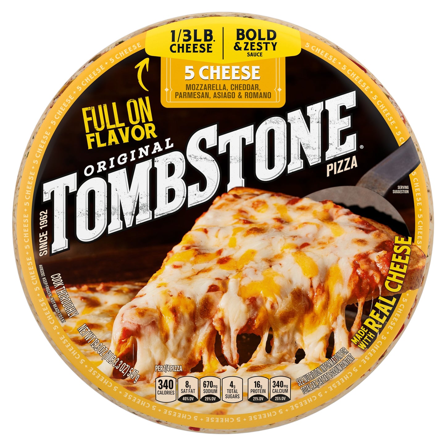 Tombstone Original 5 Cheese Pizza 19.3 oz