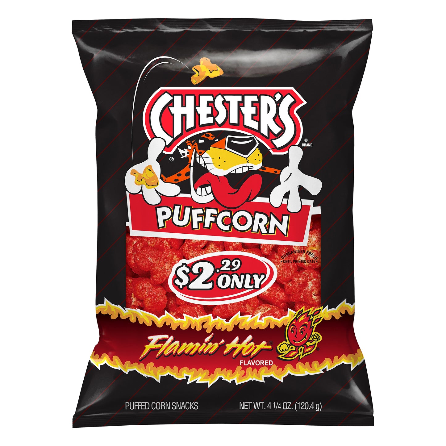 Chester's Flamin' Hot Flavored Puffed Corn 4.25 oz