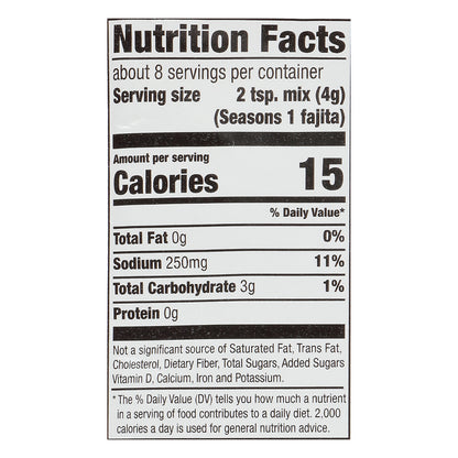 McCormick Fajita Seasoning Mix 1.12 oz