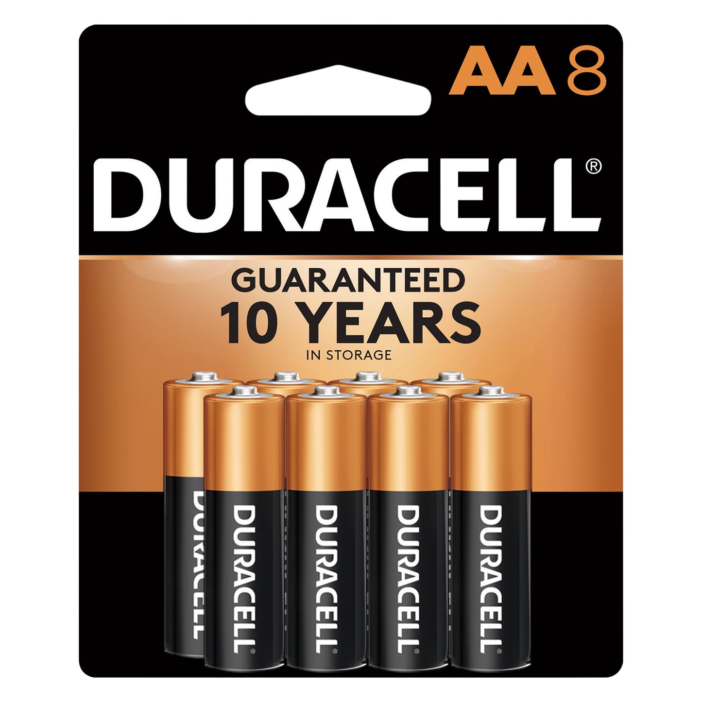 Duracell 8 Pack AA Alkaline Batteries 8 ea
