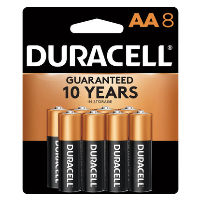 Duracell 8 Pack AA Alkaline Batteries 8 ea