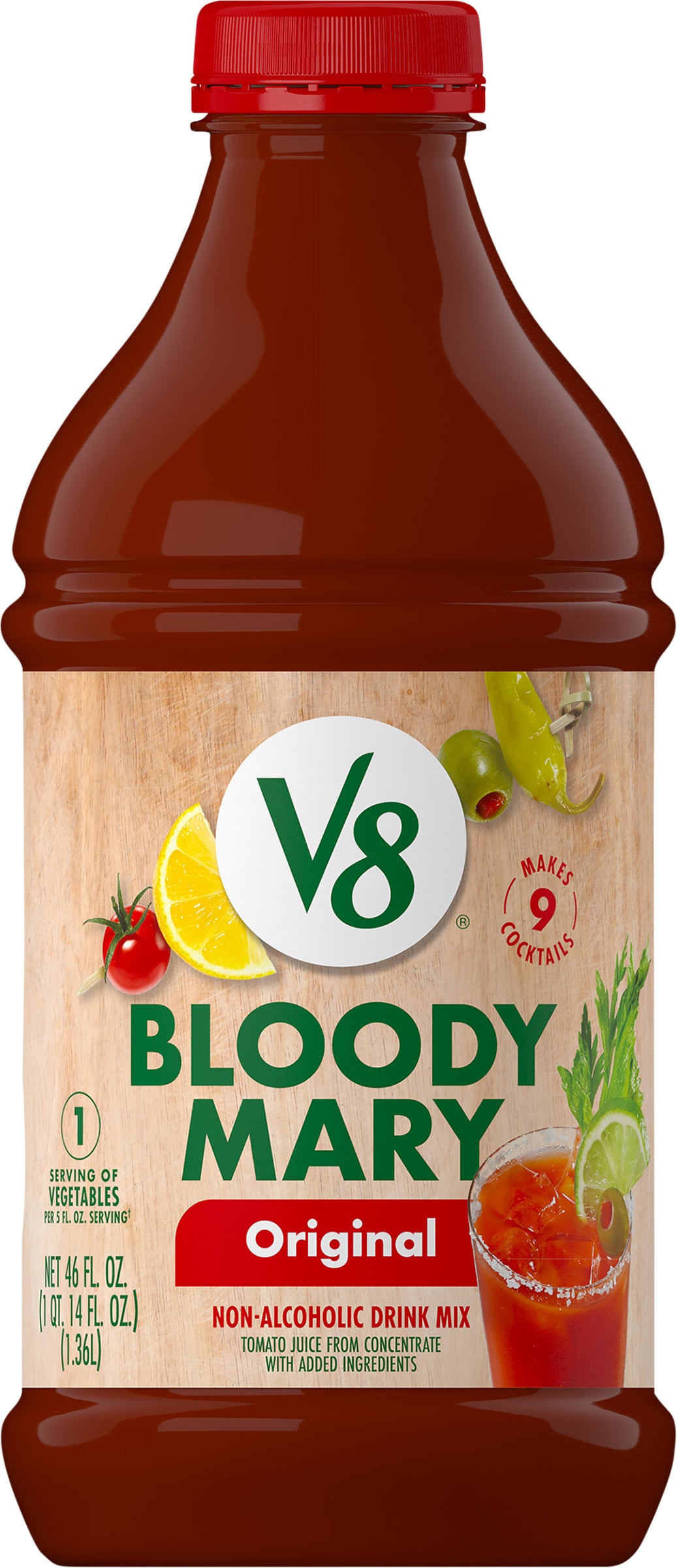 V8 Bloody Mary Non-Alcoholic Original Drink Mix 46 fl oz