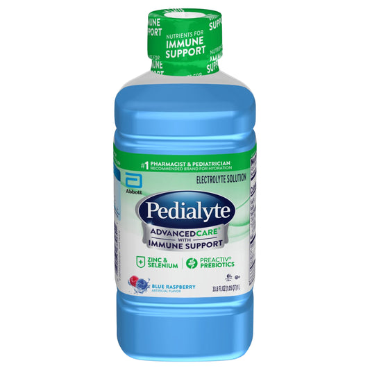 Pedialyte Blue Raspberry Electrolyte Solution 33.8 fl oz Bottle