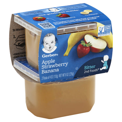 Gerber Apple Strawberry Banana 2 ea