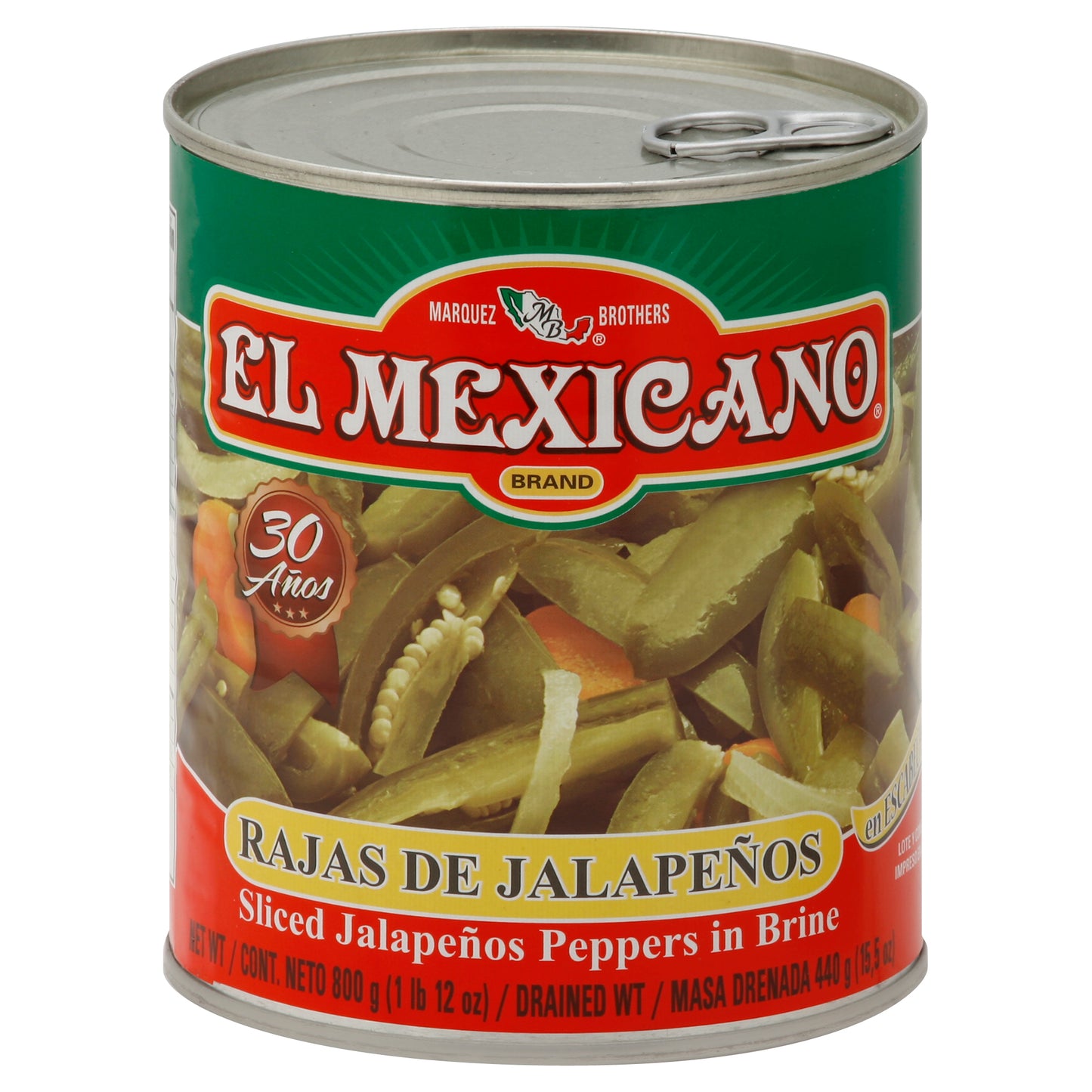 El Mexicano Jalapenos Peppers 28 oz