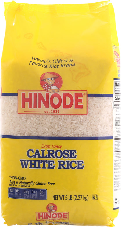 Hinode Extra Fancy Calrose White Rice 5 lb Bag