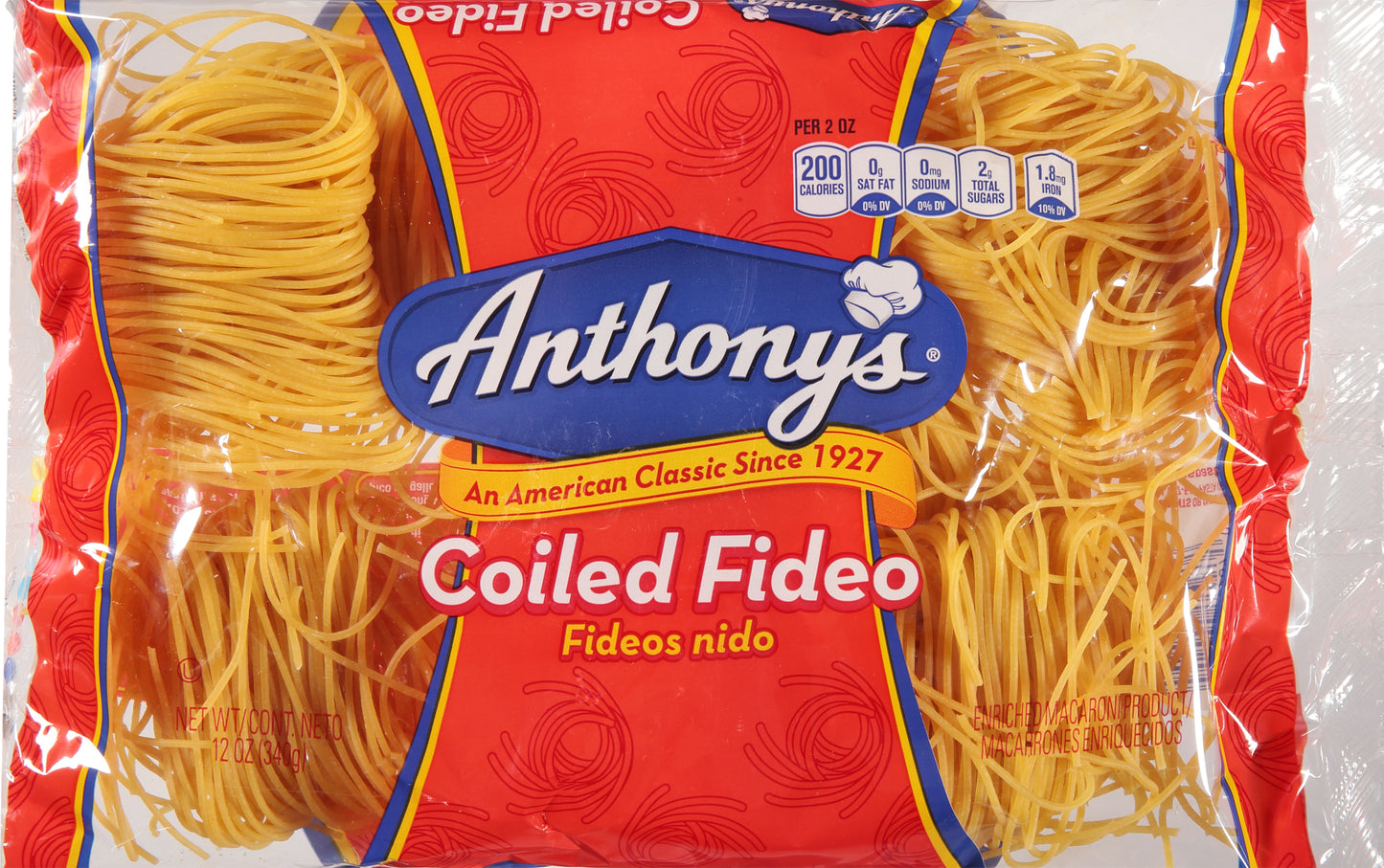 Anthony's Coiled Fideo 12 oz