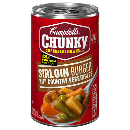 Campbell's Chunky Sirloin Burger with Country Vegetables Soup 18.8 oz