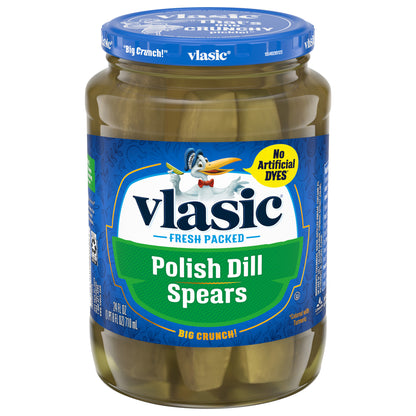 Vlasic Polish Dill Spears Pickles 24 oz