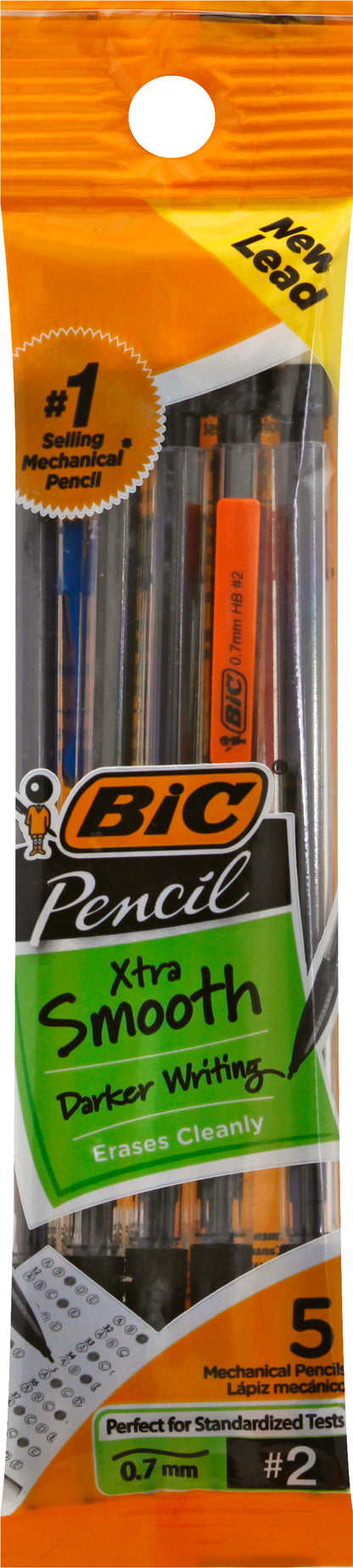 BiC Xtra Smooth No. 2 (0.7 mm) Mechanical Pencils 5 ea