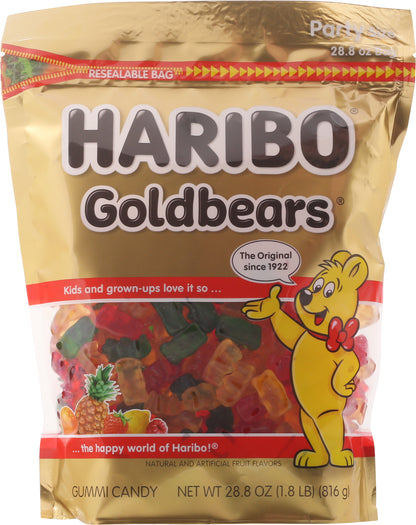 Haribo Party Size Goldbears Gummi Candy 28.8 oz