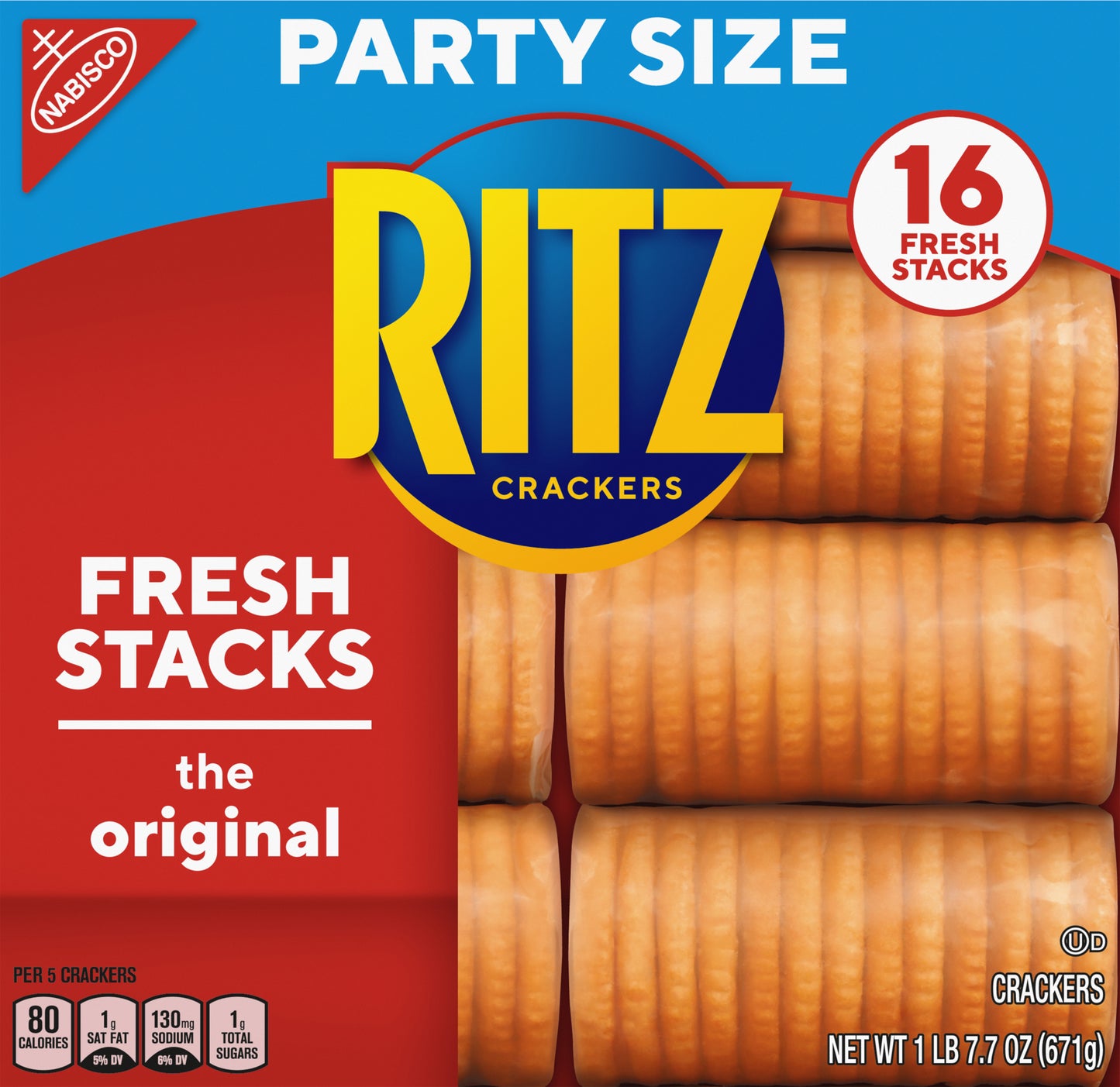 PARENT - MONDELEZ GLOBAL LLC (SNACKS US) Ritz Crackers Fresh Stacks Party Size Carton 581267 BE Upda
