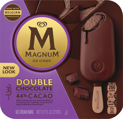 Magnum Double Chocolate Ice Cream Bars 3 ea