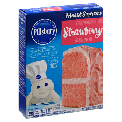 Pillsbury Moist Supreme Premium Strawberry Cake Mix 15.25 oz