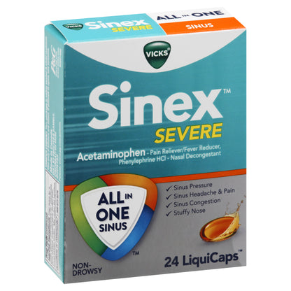 Vicks Sinex Severe LiquiCaps Acetaminophen 24 ea