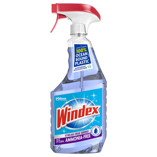 Windex Ammonia-Free Crystal Rain Fresh Scent Cleaner 23 oz