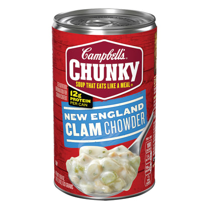 Campbell's Chunky New England Clam Chowder Soup 18.8 oz