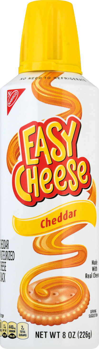 Easy Cheese Cheddar Cheese Snack 8 oz