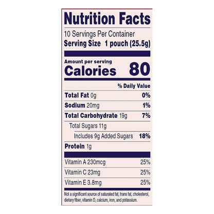 Welch's Fruit Snacks, Strawberry, 0.9 Ounces, 10 Pouches