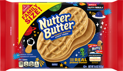 Nutter Butter Family Size Peanut Butter Sandwich Cookies 16 oz