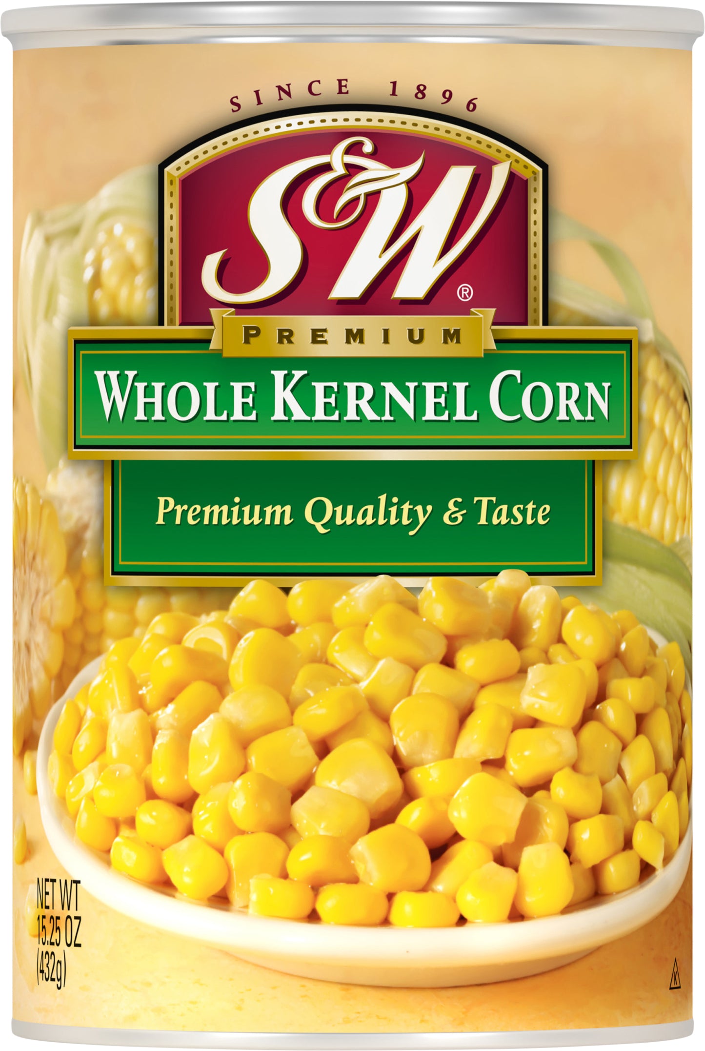 S&W Premium Whole Kernel Corn 15.25 oz