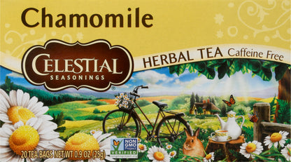 Celestial Seasonings Tea Bags Caffeine Free Chamomile Herbal Tea 20 ea