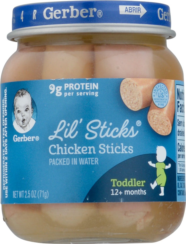 Gerber Lil Sticks 12 + Months Toddler Chicken Sticks 2.5 oz