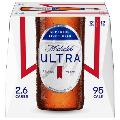 Michelob Ultra 12 Pack Superior Light Beer 12 ea