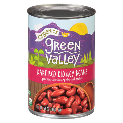 Green Valley Organics Dark Red Kidney Beans 15.5 oz
