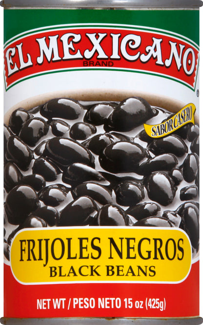 El Mexicano Black Beans 15 oz