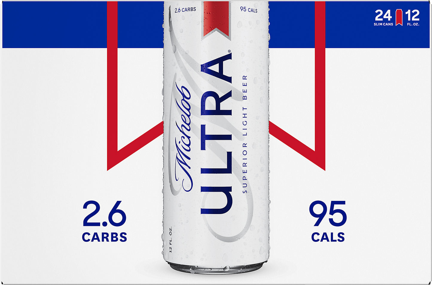 Michelob Ultra 24 Pack Superior Light Beer 24 ea