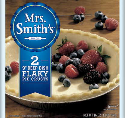 Mrs. Smith's® 9" Deep Dish Flaky Pie Crusts 2 ct Bag