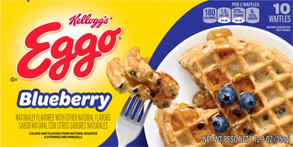 Eggo Blueberry Waffles 10 Waffles 10 ea